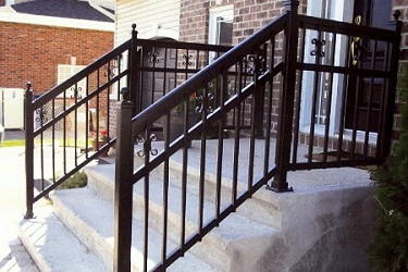 Rampe en aluminium installée à Saint-Lin